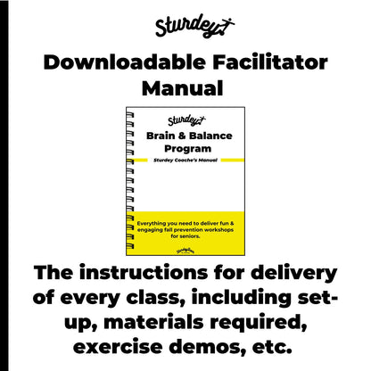 Deliver Sturdey's Brain & Balance Program For Falls Resiliency